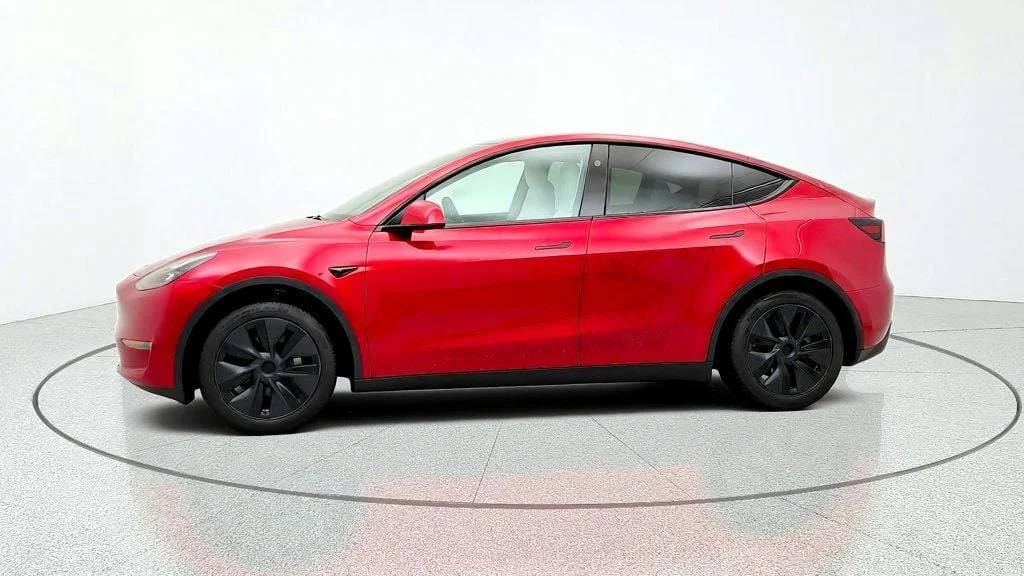 Used 2024 Ultra Red Tesla Long Range AWD w/ Premium White Interior image 8