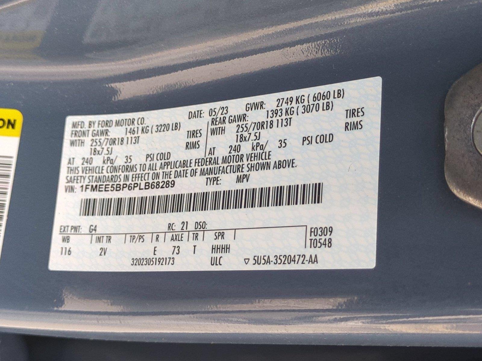 Used 2023 Azure Gray Metallic Tri-Coat Ford Outer Banks image 40
