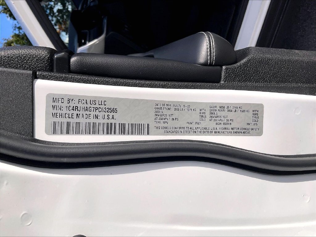 Used 2023 Bright White Clearcoat Jeep Altitude X image 31