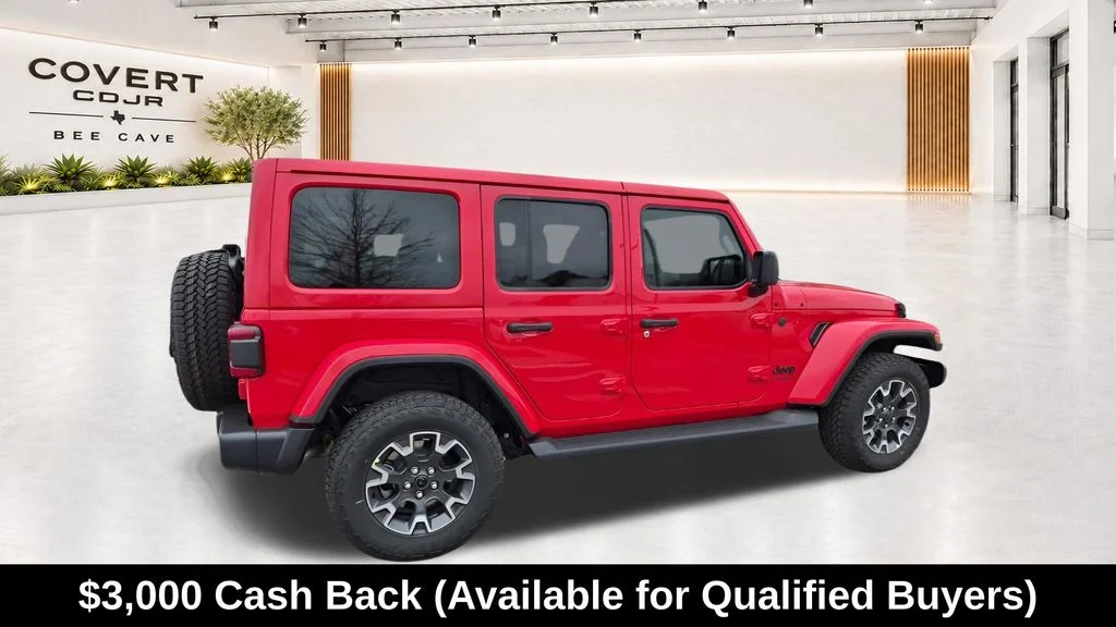 New 2026 Firecracker Red Clear-Coat Exterior Paint Jeep Sahara image 12