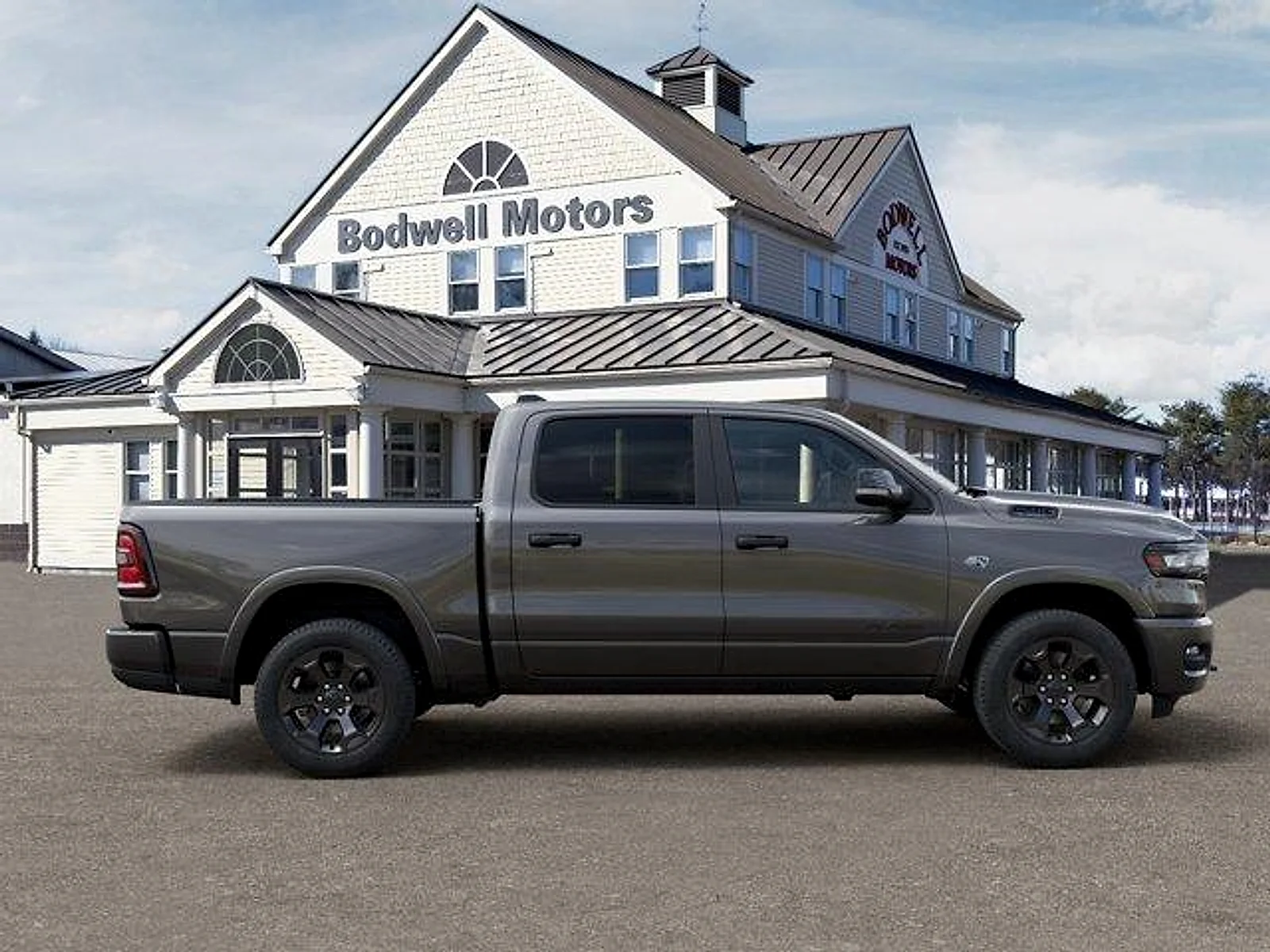 New 2026 Granite Crystal Metallic Clear-Coat Exterior Paint RAM Big Horn Quad Cab 4x2 6