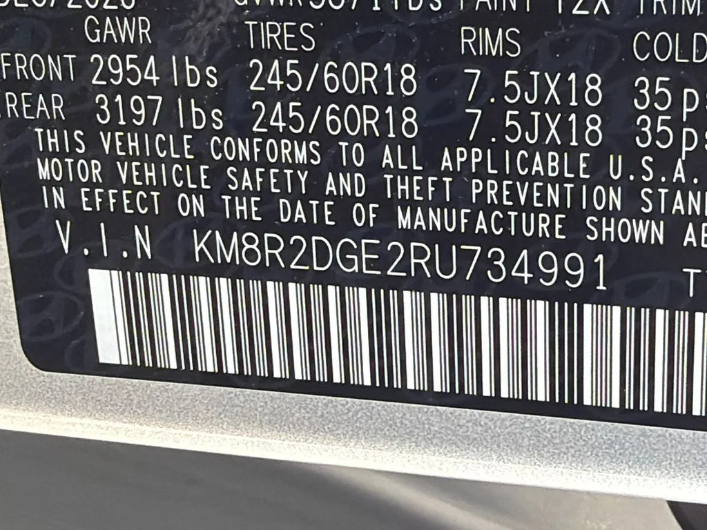 Used 2024 Silver Hyundai SEL image 33