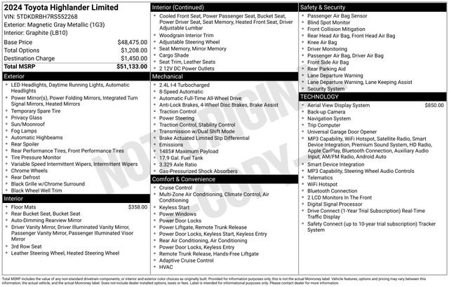 Used 2024 Magnetic Gray Metallic Toyota Limited image 3