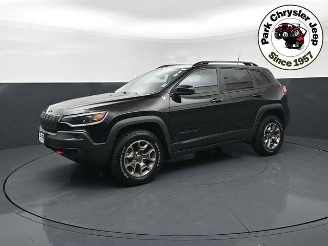 Used 2022 Jeep Cherokee Trailhawk with VIN 1C4PJMBX0ND536590 for sale in Burnsville, Minnesota