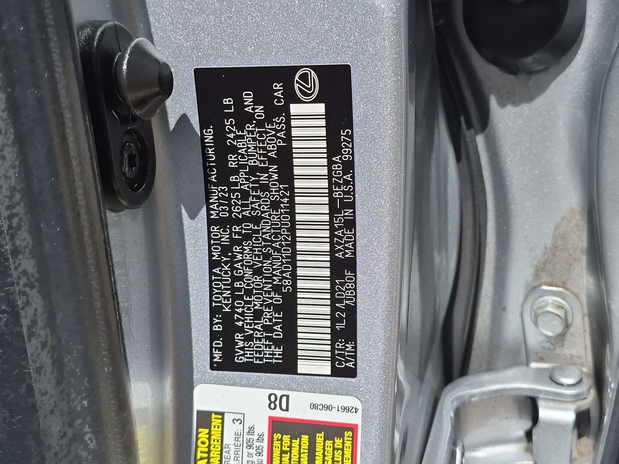 Certified Used 2023 Iridium Lexus ES 250 image 35