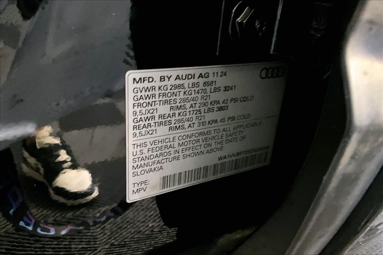 Used 2025 Mythos Black Metallic Audi Prestige image 34