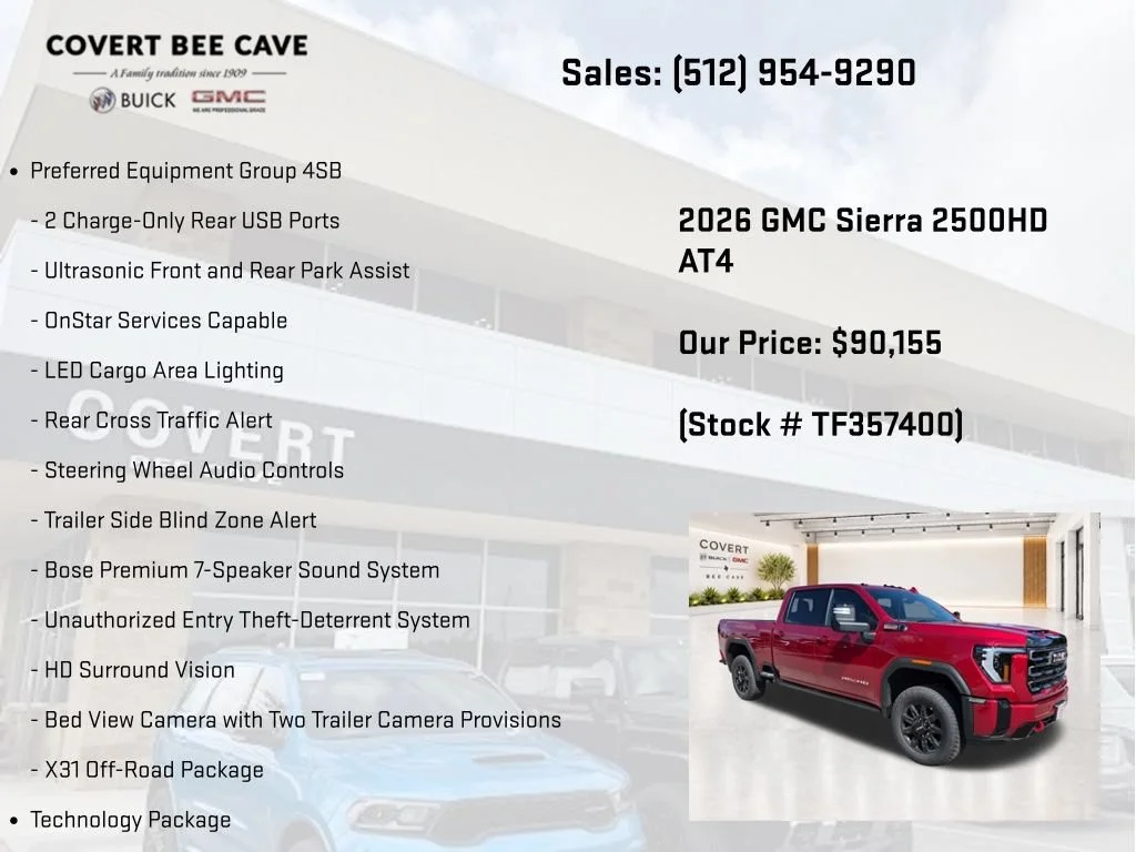 New 2026 Volcanic Red Tintcoat GMC AT4 image 18