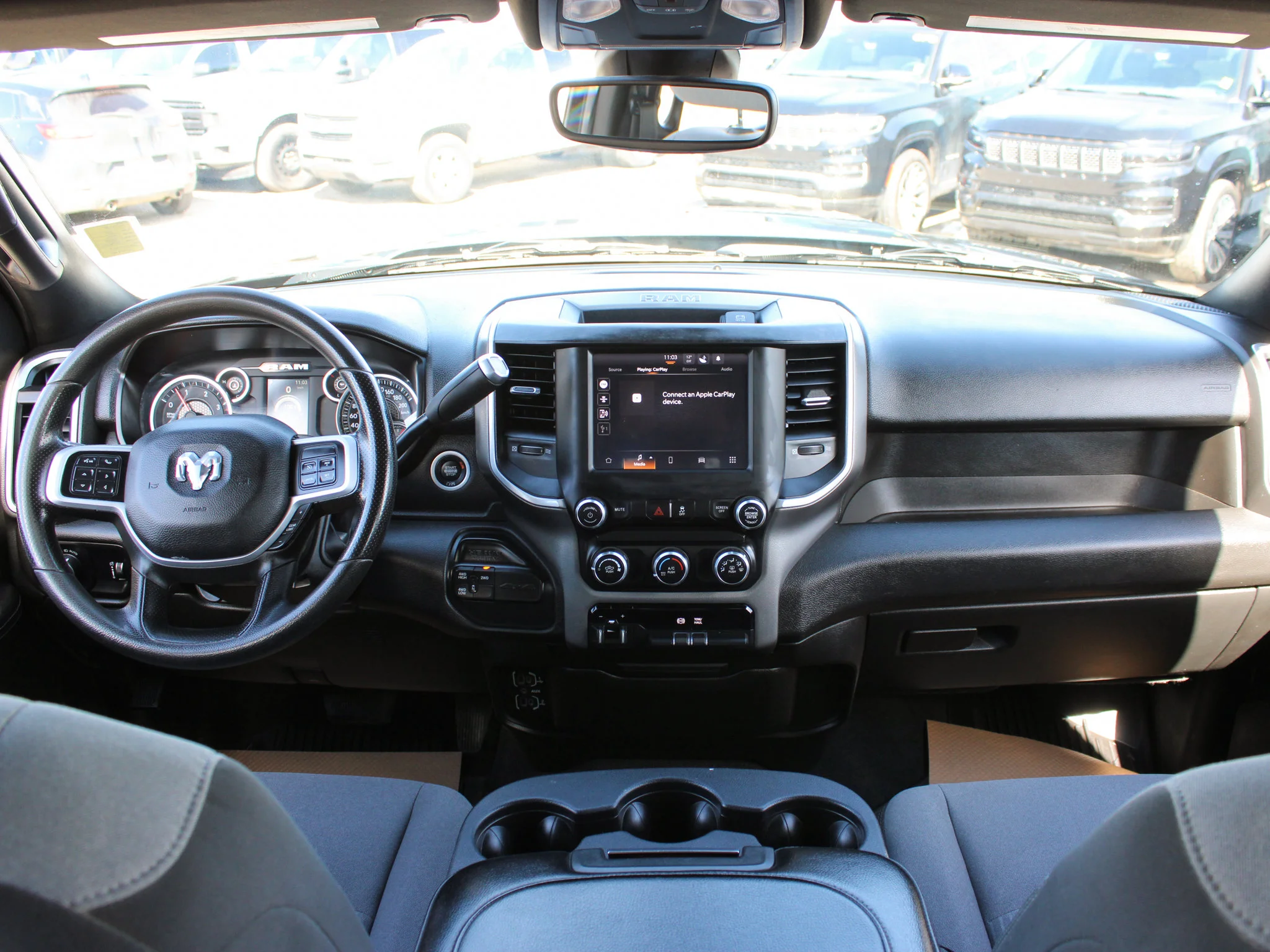 Certified Used 2022 Black RAM Big Horn * Cummins Diesel | Apple CarPlay | Remote Start | Protection Group | Backup Camera image 4