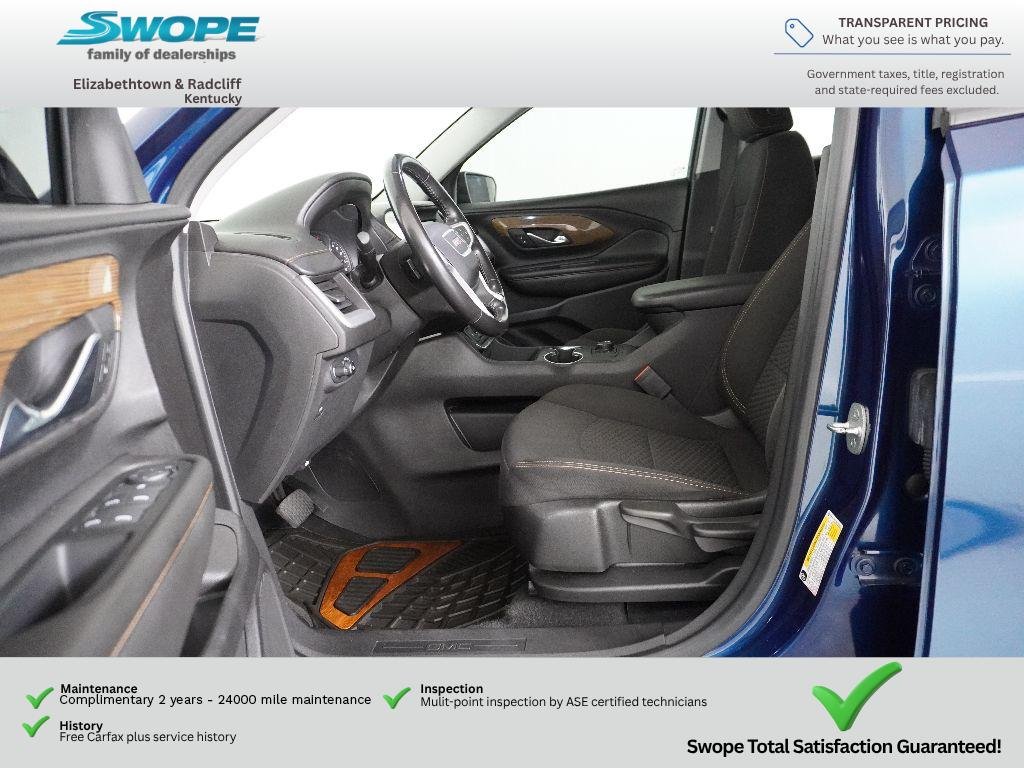 Used 2021 Blue Emerald Metallic GMC SLE image 12