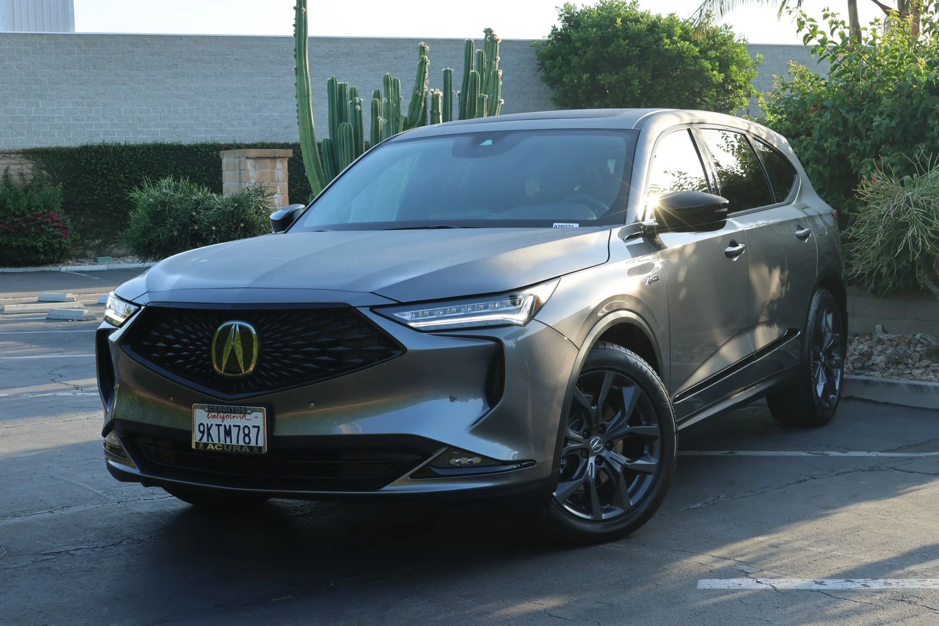 Certified Used 2024 Liquid Carbon Metallic Acura SH-AWD A-SPEC image 1