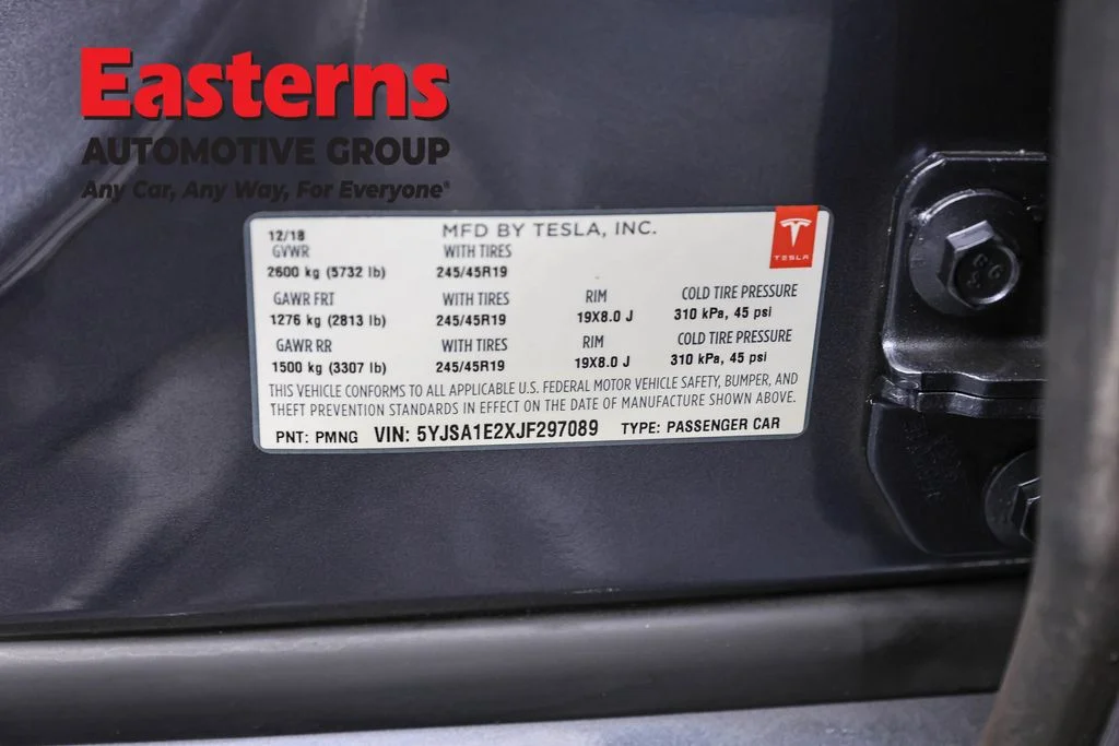 Used 2018 Gray Tesla 75D image 31