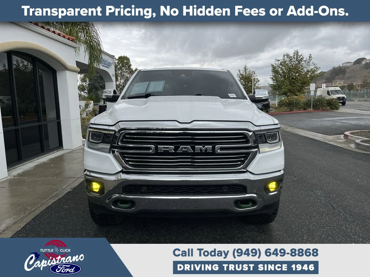 Used 2022 Bright White Clearcoat Ram Laramie image 11