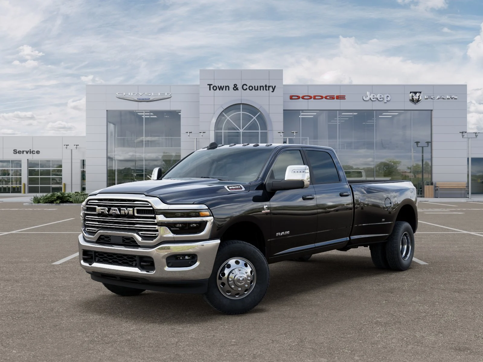 New 2026 Diamond Black Crystal Pearl-Coat Exterior Paint RAM Laramie image 27