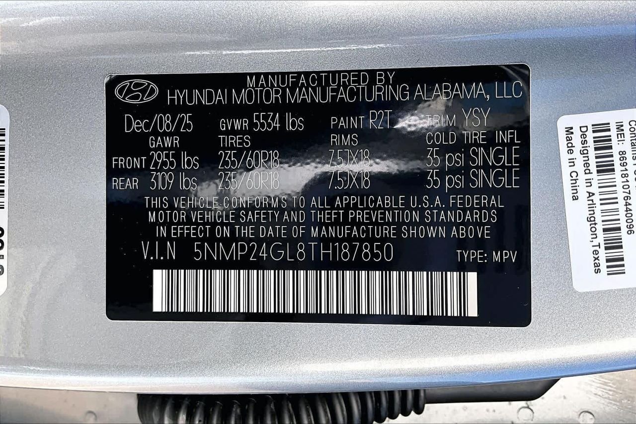 New 2026 Shimmering Silver Hyundai SEL image 21
