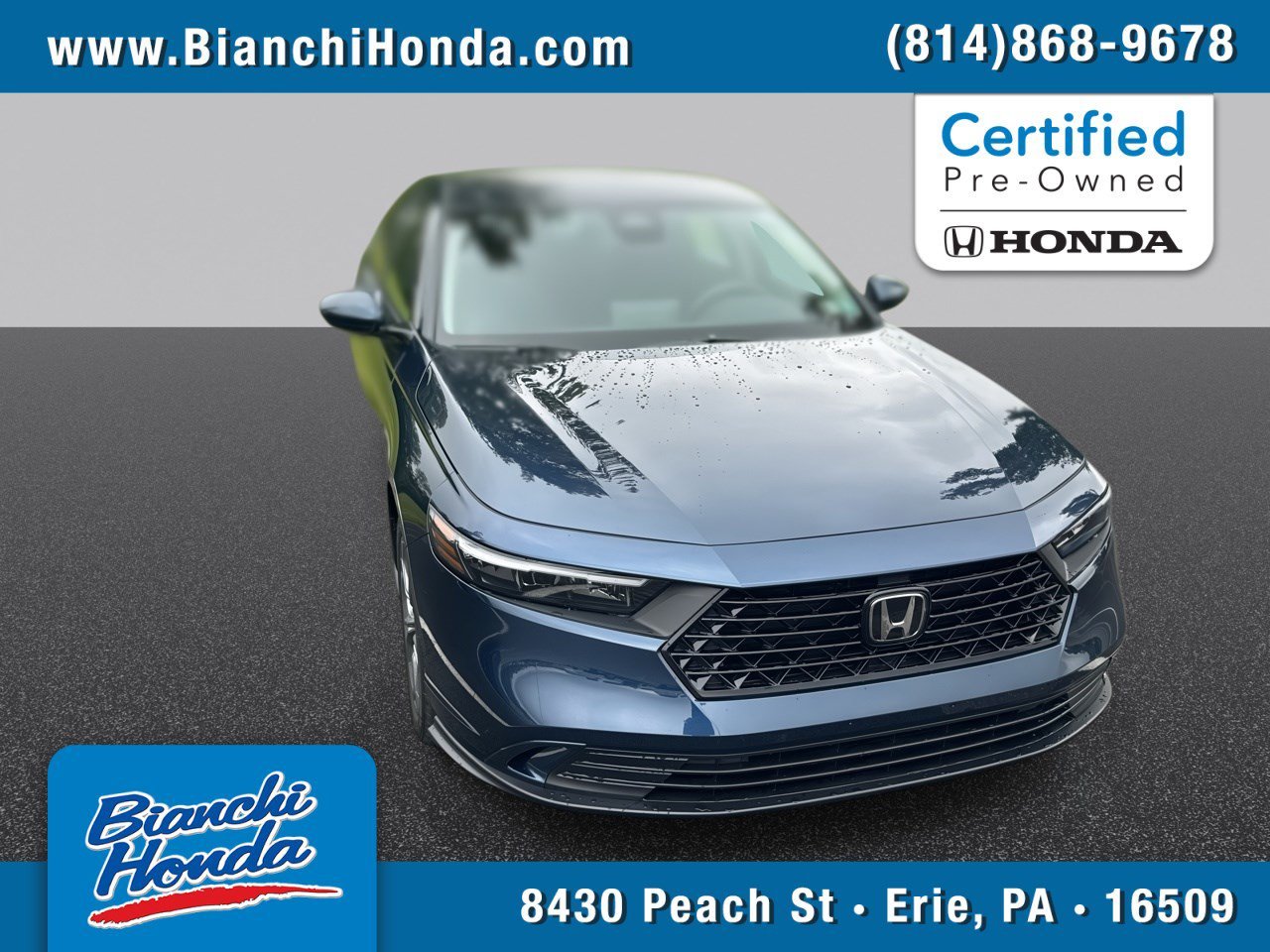 Certified Used 2024 Canyon River Blue Metallic Honda 1.5T EX image 1