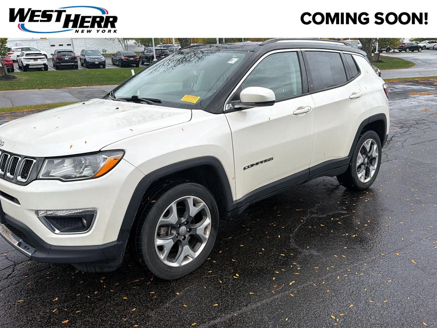 Used 2019 Pearl White Tri-Coat Jeep Limited image 1