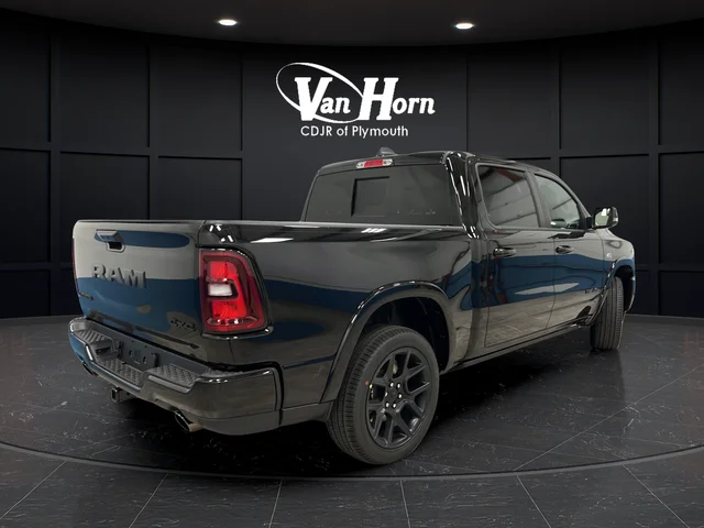 New 2026 Diamond Black Crystal Pearl-Coat Exterior Paint RAM Laramie image 7