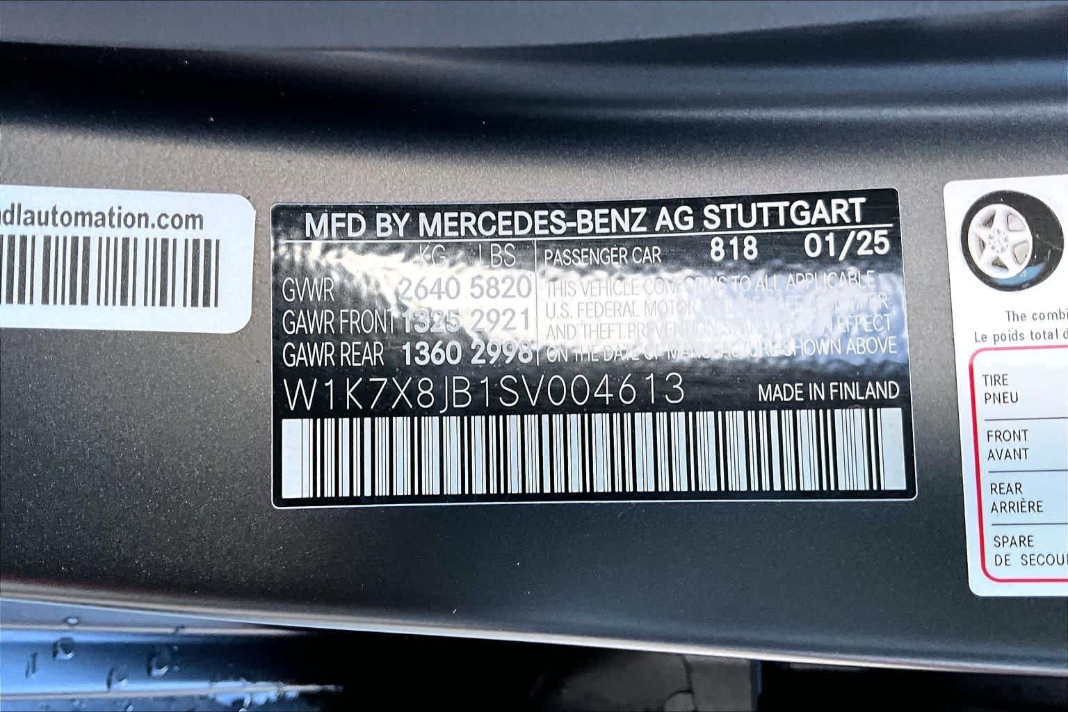 Used 2025 MANUFAKTUR Graphite Grey Magno Mercedes-Benz AMG® GT 63 image 36