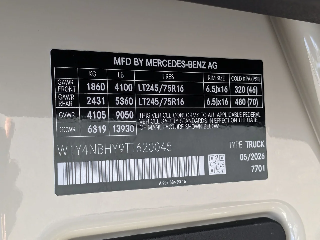 New 2026 Pebble Gray Mercedes-Benz Cargo 144 WB image 12