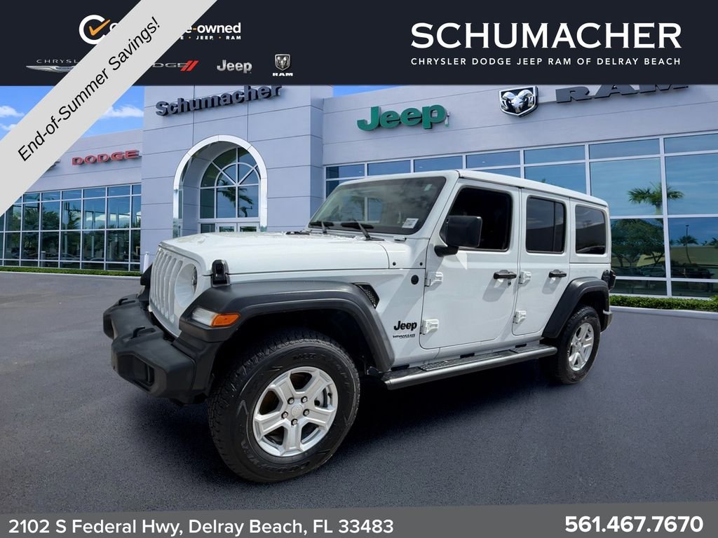 Used 2022 White Jeep Unlimited Sport S image 3