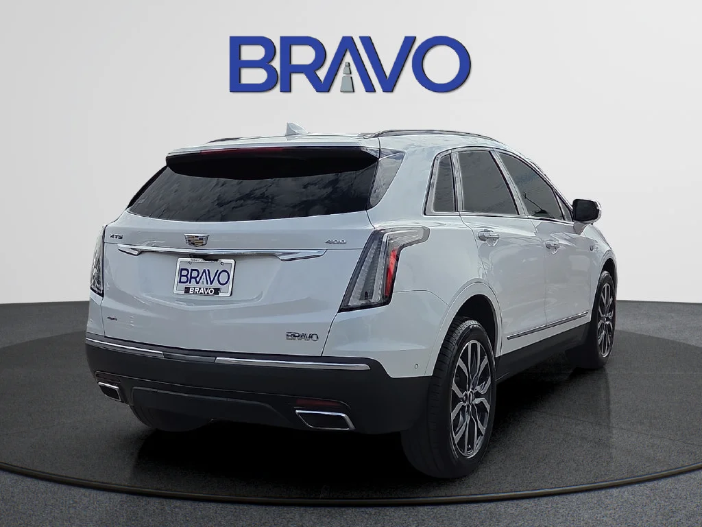 Used 2022 CRYSTAL WHITE TRICOAT Cadillac AWD Sport image 4