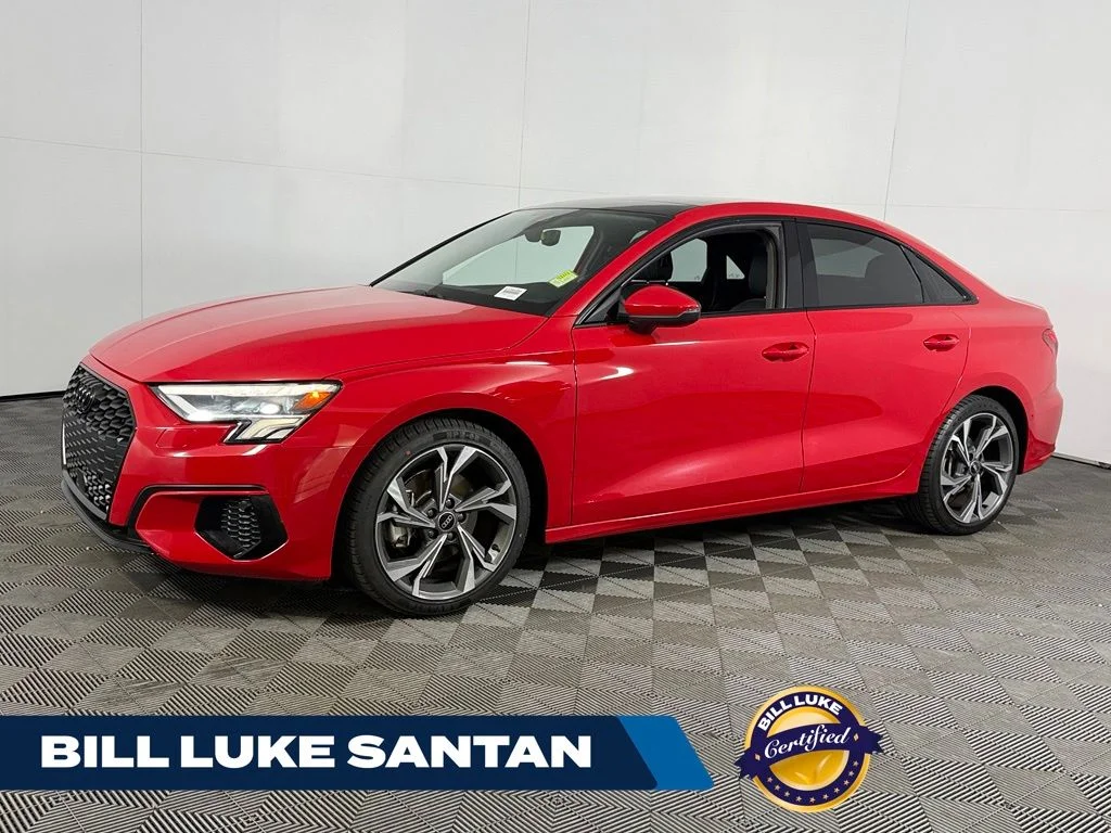 Certified Used 2022 Red Audi 40 Premium Plus image 1