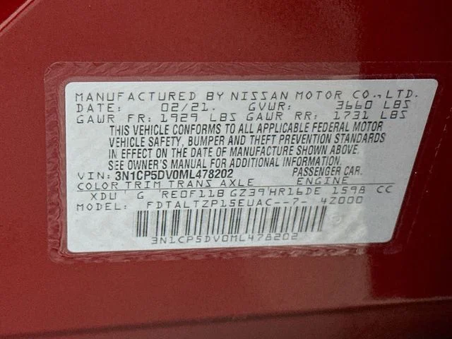 Certified Pre-Owned 2021 Nissan Kicks SR