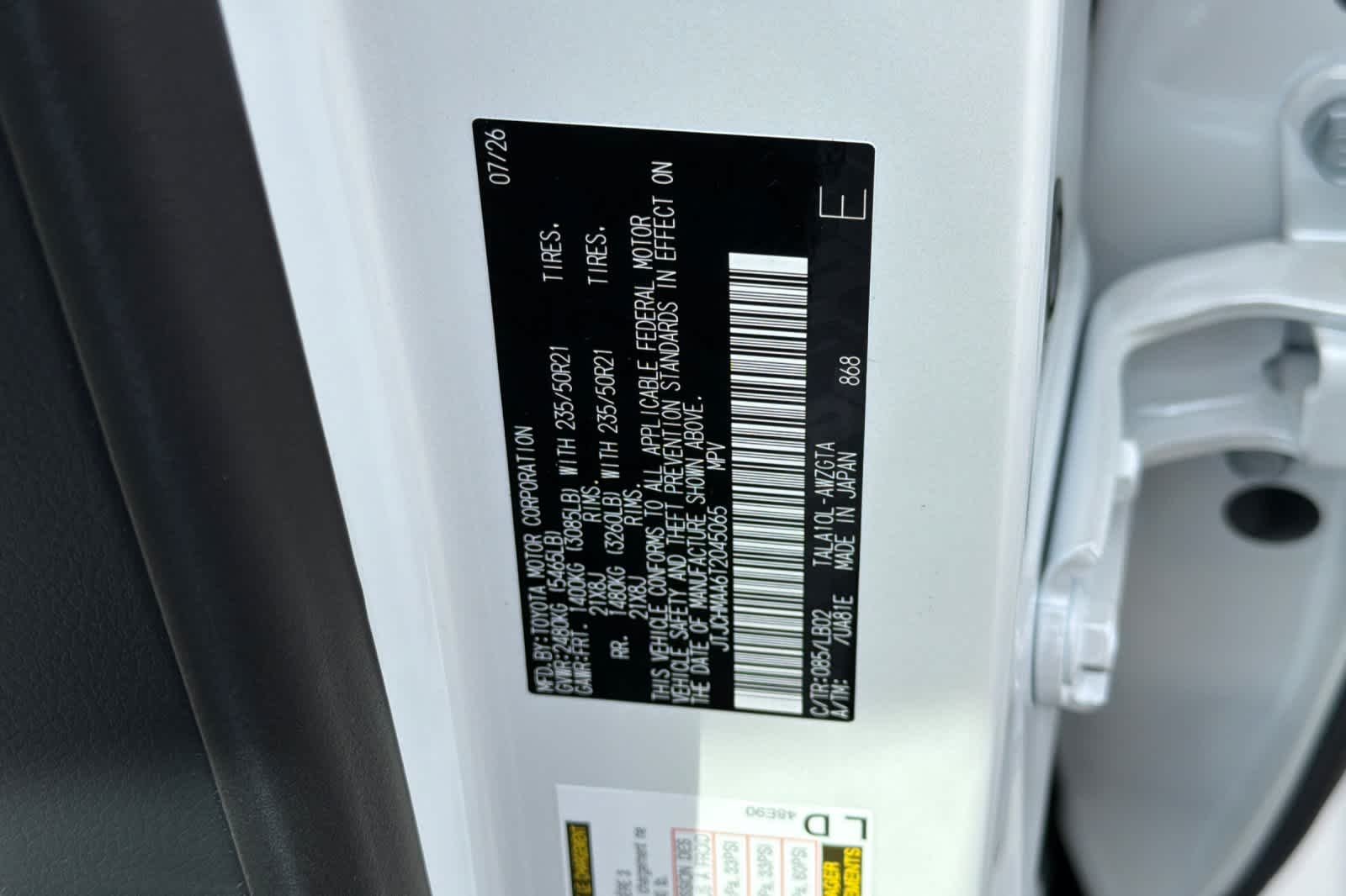 New 2026 Eminent White Pearl Lexus  350 PREMIUM+ image 33