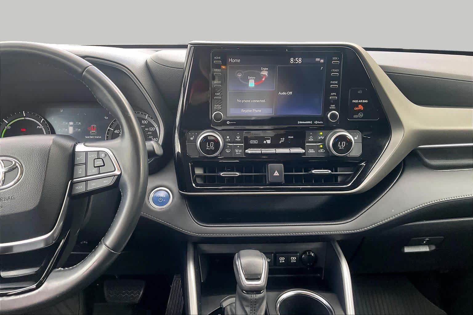 Used 2021 Magnetic Gray Metallic Toyota Hybrid XLE image 7