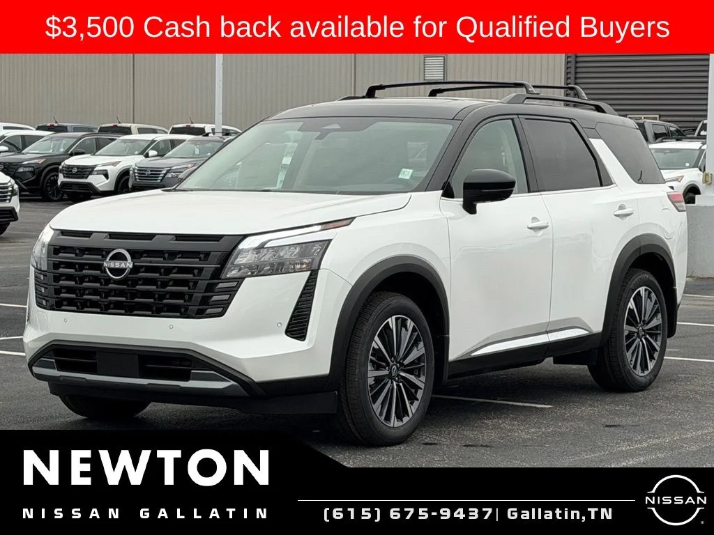 New 2026 Everest White Pearl TriCoat / Super Black Two-tone Nissan Platinum image 9