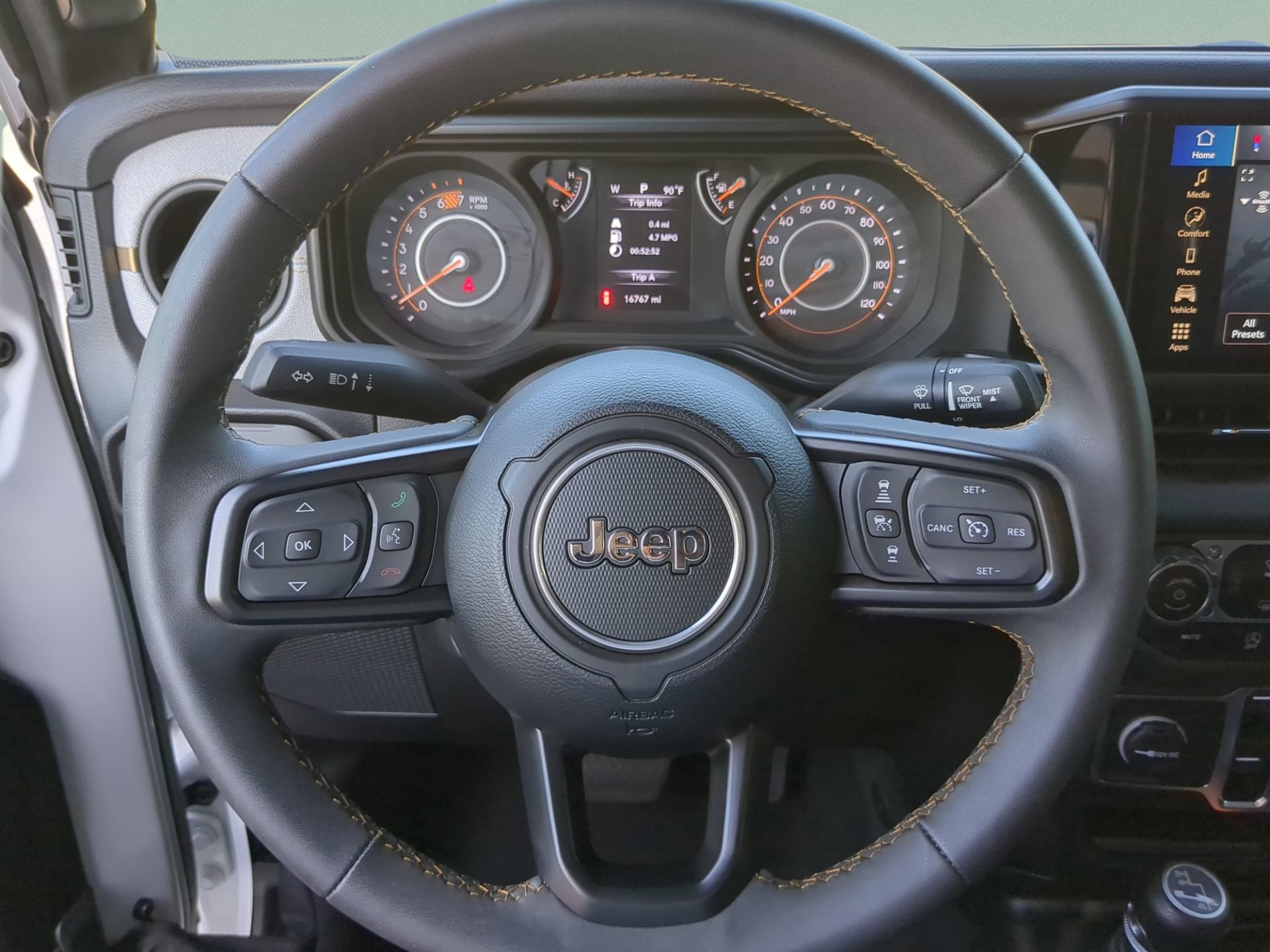 Used 2024 Bright White Clearcoat Jeep Sport S image 59