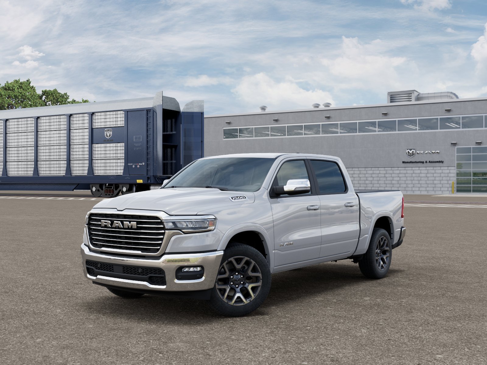 New 2026 Ivory White Tri-Coat Pearl-Coat Exterior Paint RAM Laramie image 5
