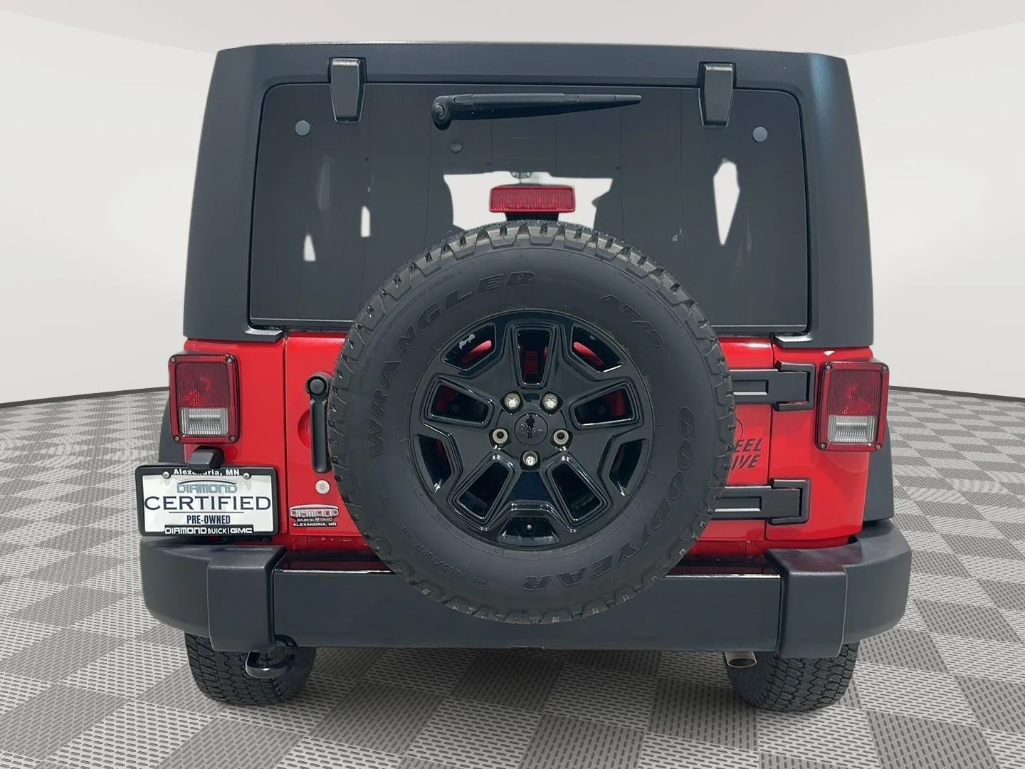 Used 2017 Firecracker Red Clearcoat Jeep Willys Wheeler image 3