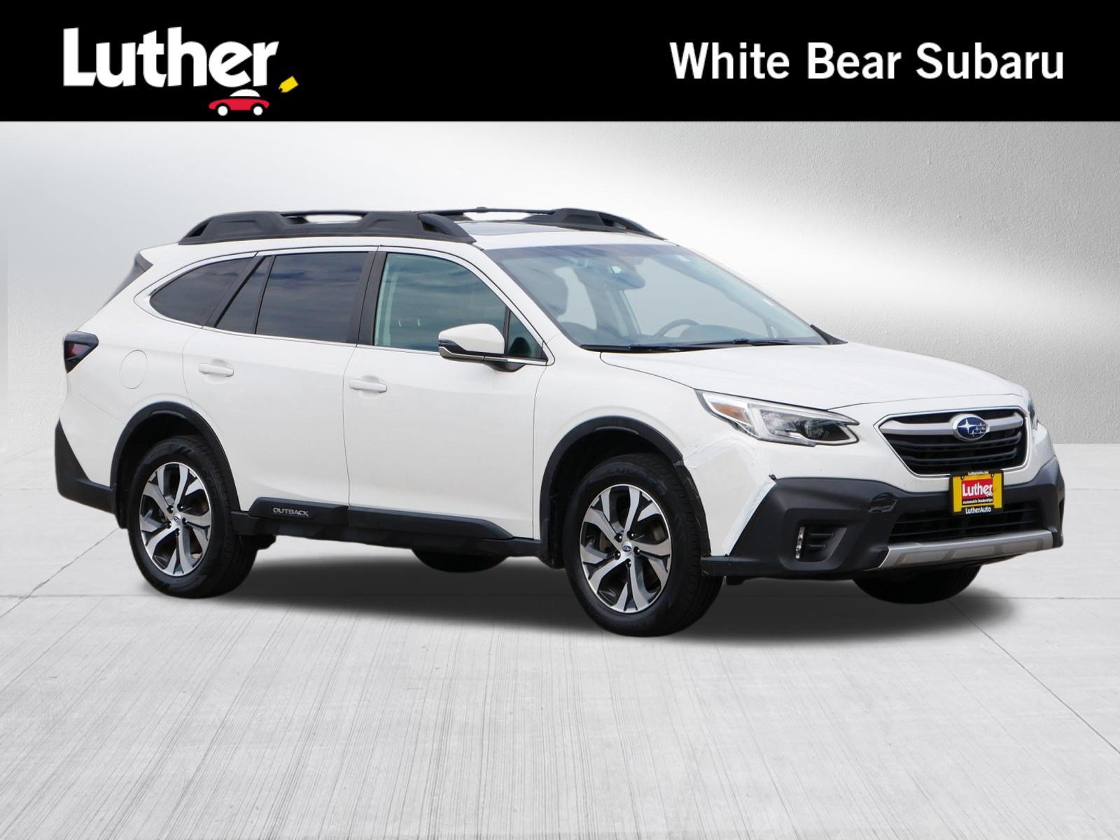 Used 2020 Crystal White Pearl Subaru Limited image 1