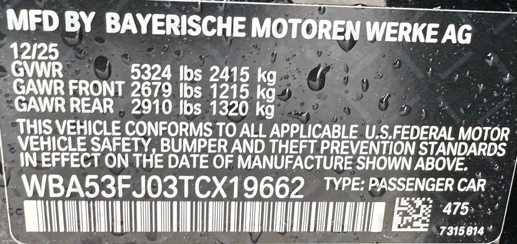 New 2026 Black Sapphire Metallic BMW 530i xDrive image 40