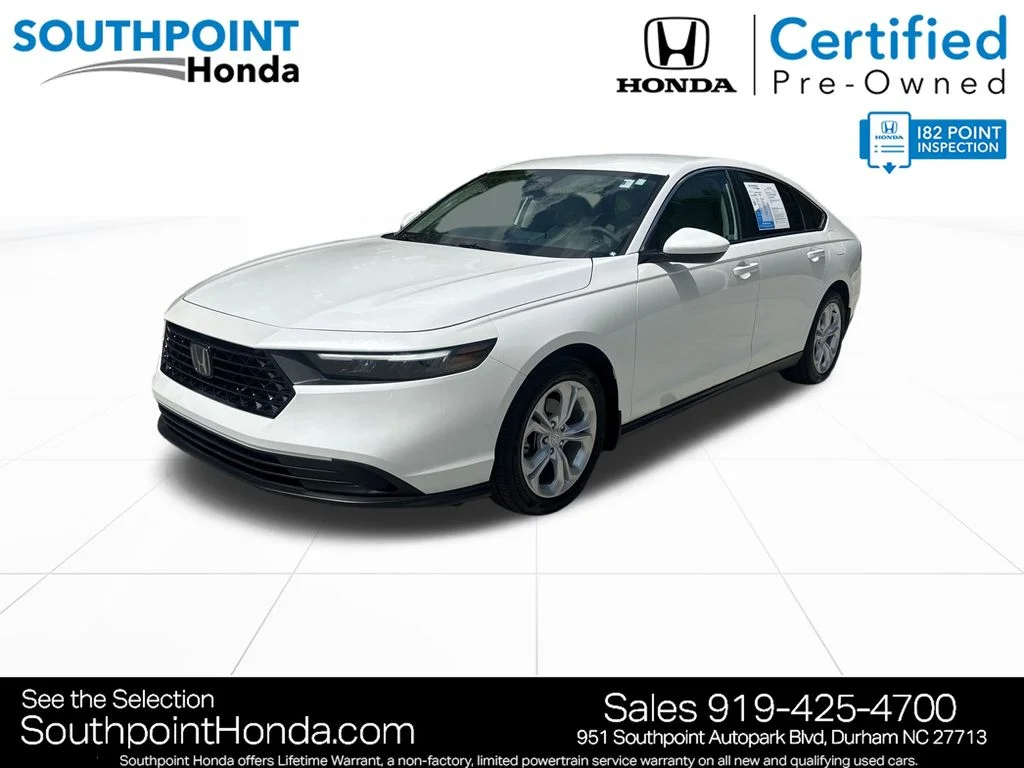 Certified Used 2024 Platinum White Pearl Honda LX image 3