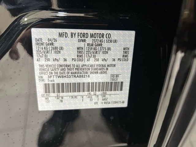 New 2026 Black Ford XLT image 29