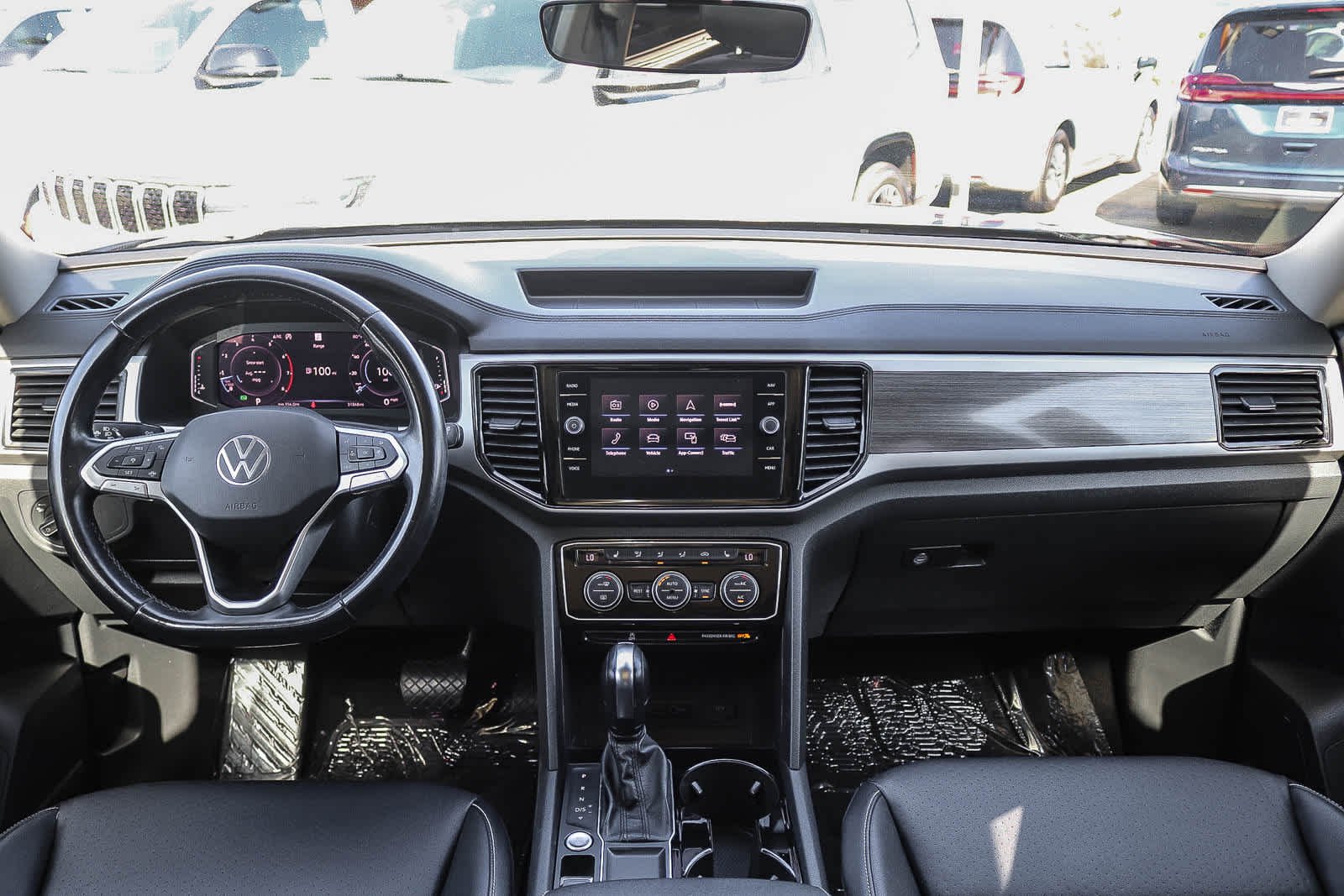 Used 2021 Tourmaline Blue Metallic Volkswagen 3.6L V6 SEL image 13