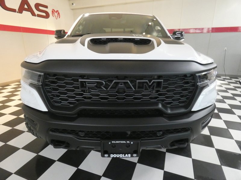 New 2026 Bright White Clear-Coat Exterior Paint RAM RHO 4x4 Crew Cab 5