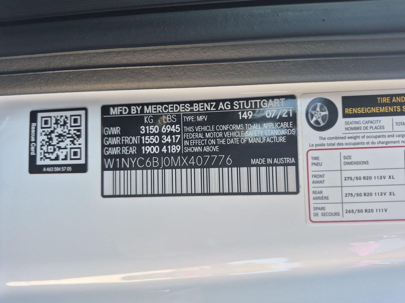 Used 2021 Polar White Mercedes-Benz G 550 image 36