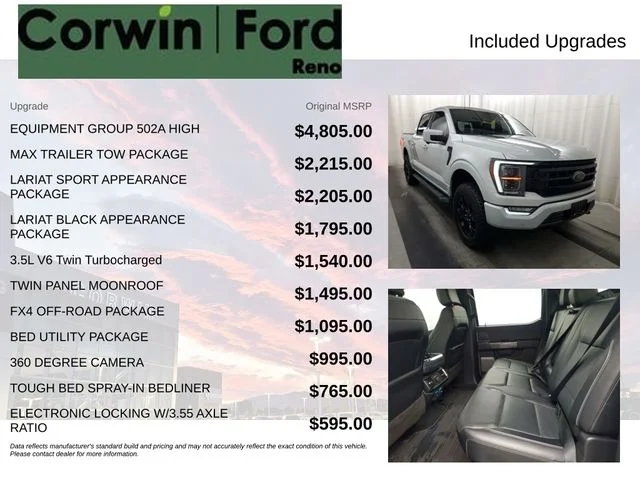 Used 2023 White Ford Lariat image 3