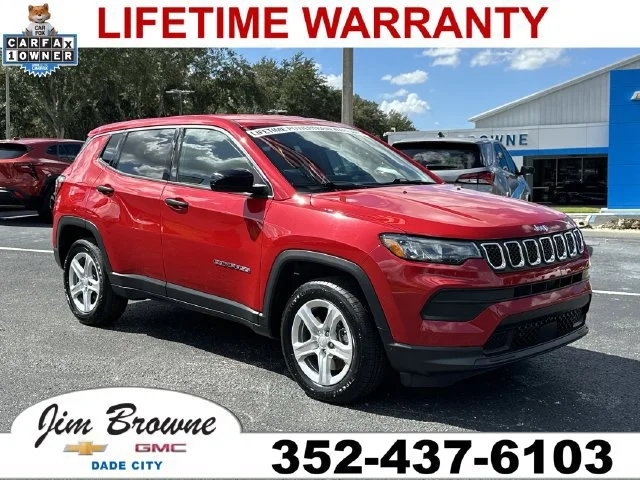 Used 2023 Red Jeep Sport 4x4 image 1