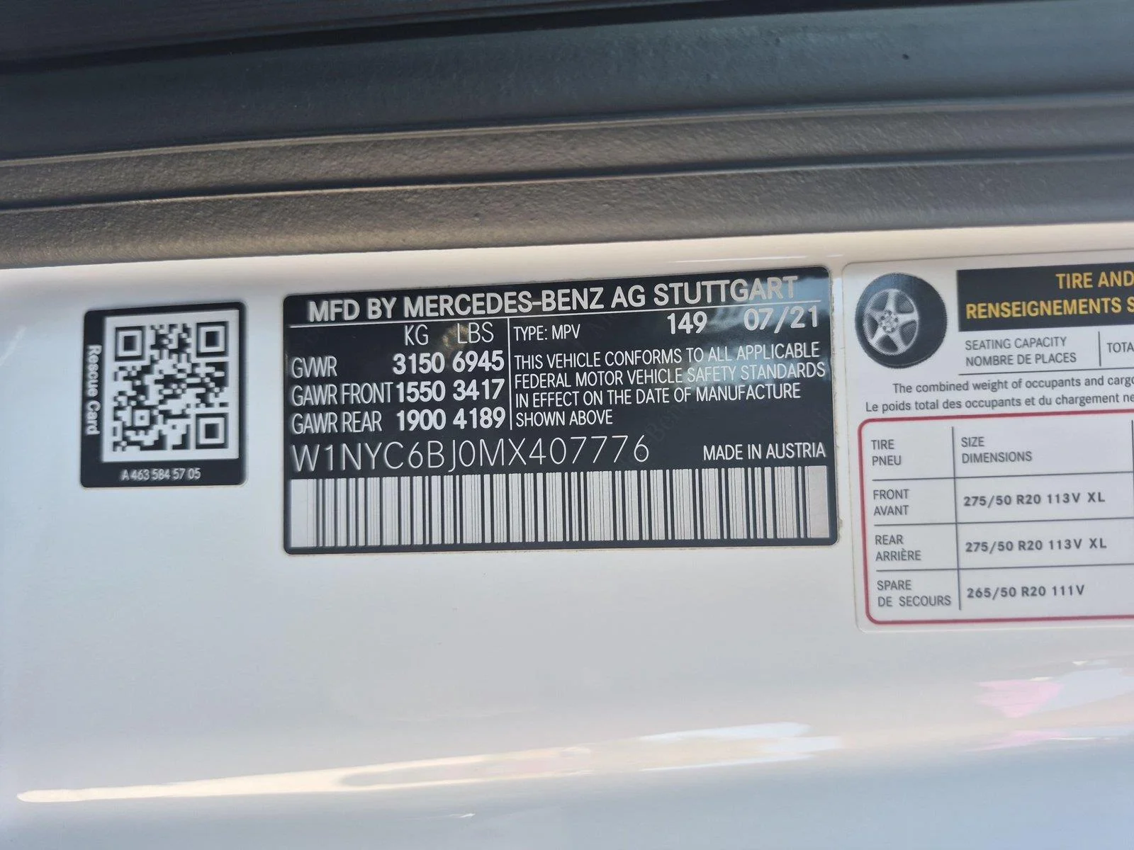 Used 2021 Polar White Mercedes-Benz G 550 image 36