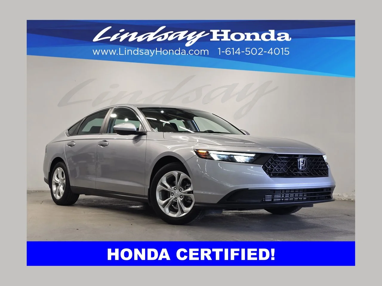 Certified Used 2023 Lunar Silver Metallic Honda LX image 1