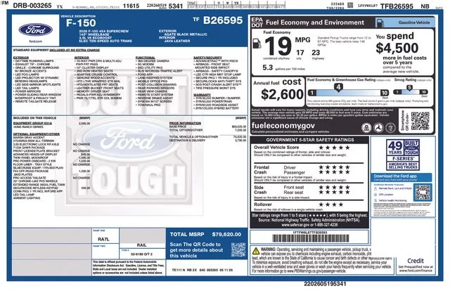 New 2026 Agate Black Metallic Ford King Ranch image 5