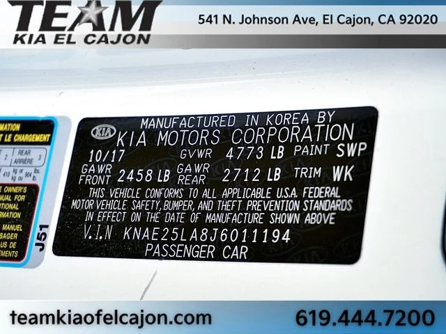 Certified Used 2018 White Kia Premium image 38