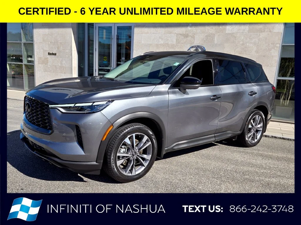Certified Used 2024 Gray INFINITI LUXE image 2