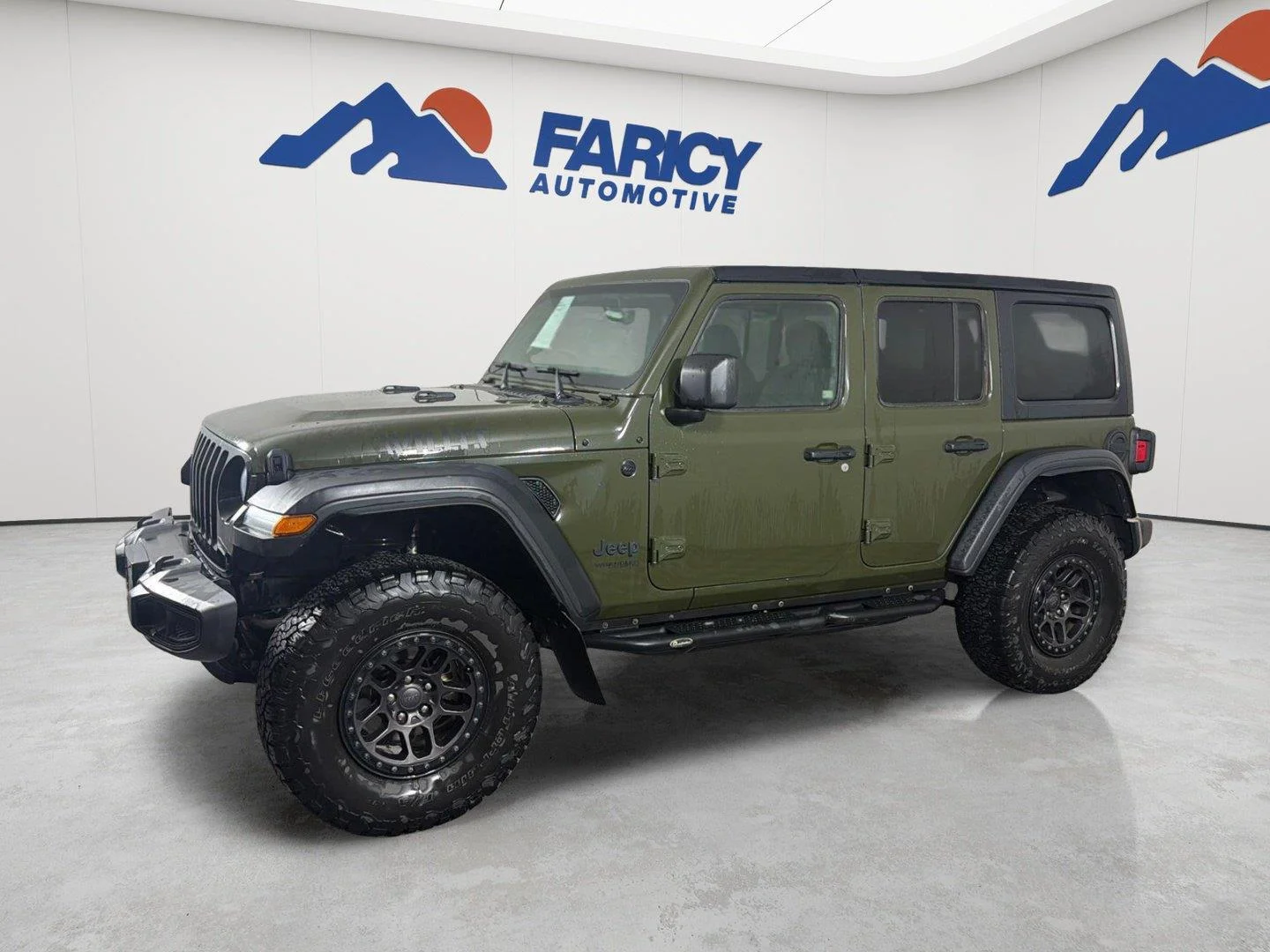 Used 2022 Sarge Green Clearcoat Jeep Unlimited Willys image 2