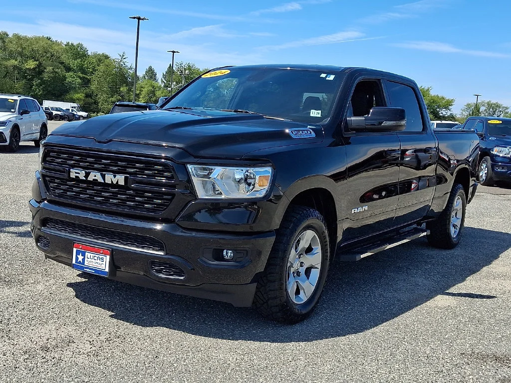 Used 2024 Diamond Black Crystal Pearlcoat Ram Big Horn image 5