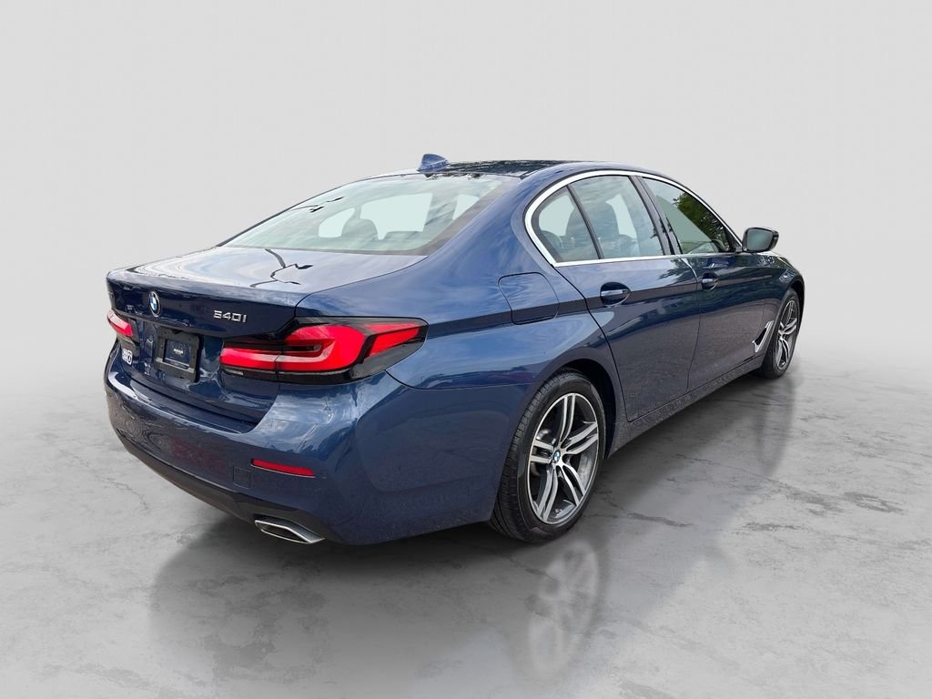 Used 2021 Blue BMW 540i xDrive image 5